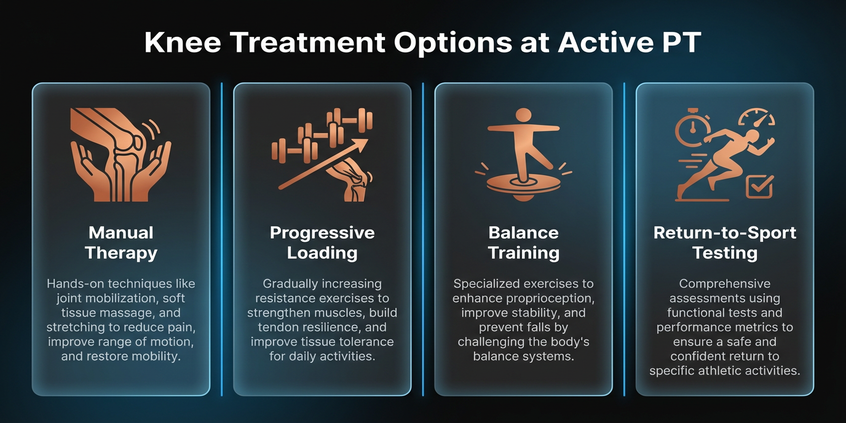 Knee treatment options at Active Physical Therapy