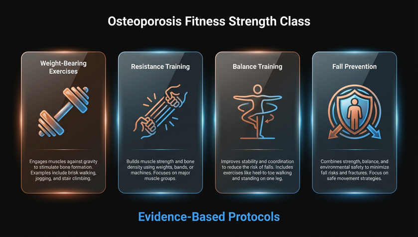 Osteoporosis fitness strength class